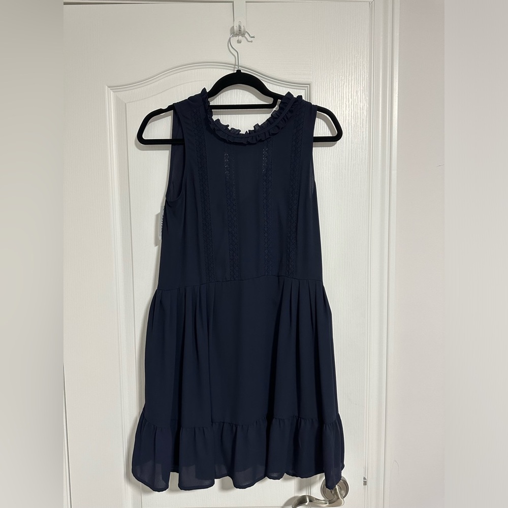 NWT Aritzia Sunday Best PURE INDIGO Smocked Sleeveless Raleigh Dress SZ XS